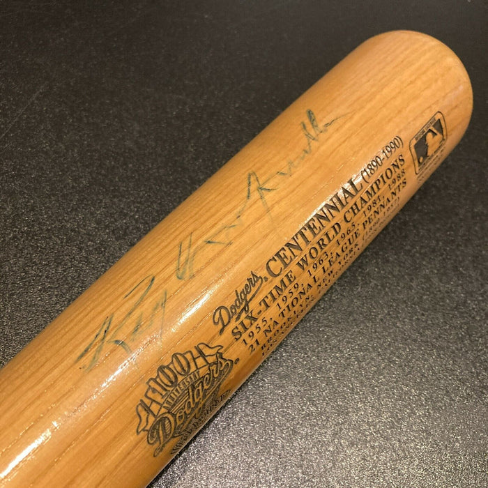 Roy Campanella Signed Brooklyn Dodgers 100th Year Anniversary Baseball Bat JSA