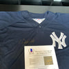 Derek Jeter Signed New York Yankees Batting Practice Jersey With Beckett COA