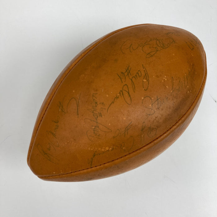 Dan Marino Pre Rookie 1980 Pittsburgh Panthers Team Signed Football JSA COA