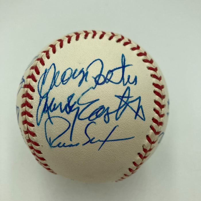 1976 Cincinnati Reds World Series Champs Team Signed Baseball Beckett COA