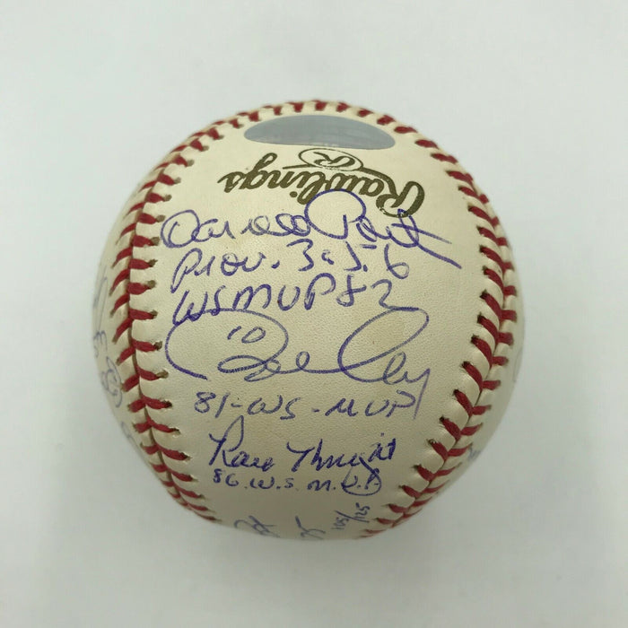 RARE World Series MVP's Multi Signed Baseball Bob Gibson 16 Sigs With JSA COA
