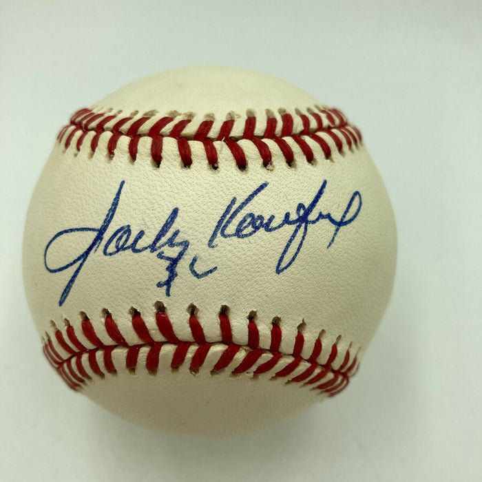 Beautiful Sandy Koufax #32 Signed Official National League Baseball JSA COA