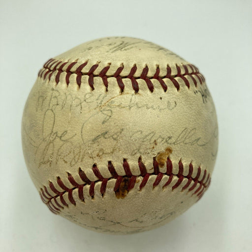 1938 Cincinnati Reds Team Signed Baseball Ernie Lombardi Beckett COA