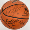 1997-98 Chicago Bulls NBA Champs Team Signed Game Basketball The Last Dance JSA