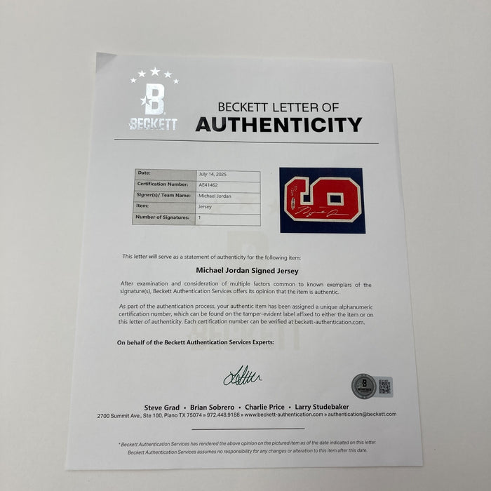 Michael Jordan Signed 1992 Team USA Dream Team Olympics Nike Jersey UDA PSA BAS