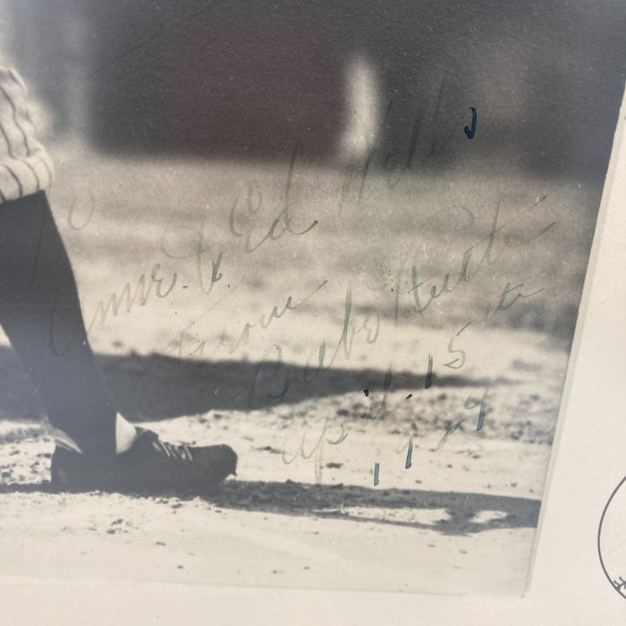Babe Ruth Signed 60 Home Run Photo Display Given to Teammate PSA DNA Historic