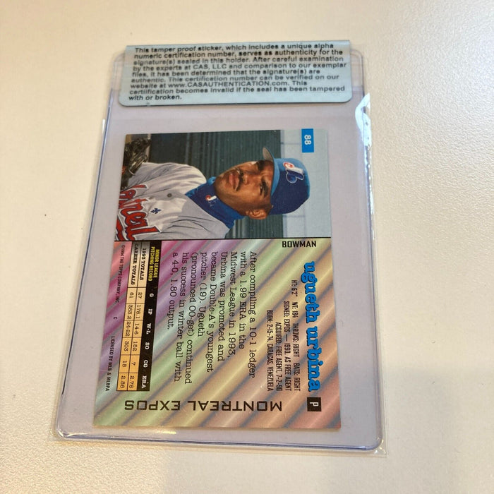 1994 Bowman Ugueth Urbina Signed RC Baseball Card CAS Certified Auto
