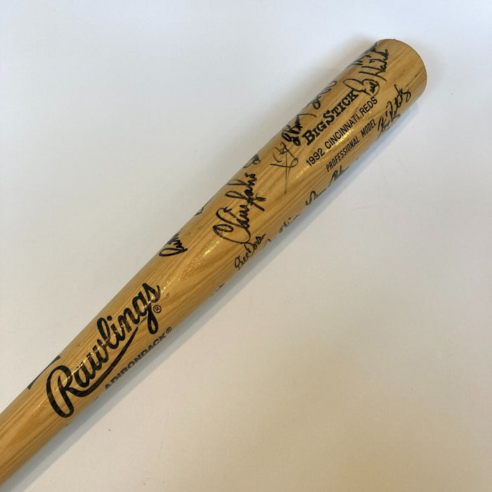 1992 Cincinnati Reds Team Signed Baseball Bat 26 Sigs Barry Larkin JSA COA