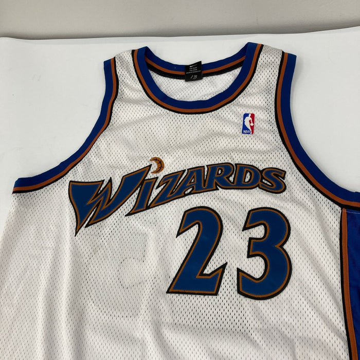 Michael Jordan Signed Washington Wizards Game Jersey Original Art UDA Upper Deck
