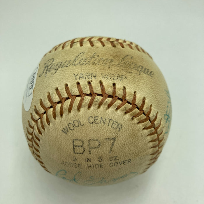 Nolan Ryan Vintage 1969 New York Mets Multi Signed Baseball JSA Certified