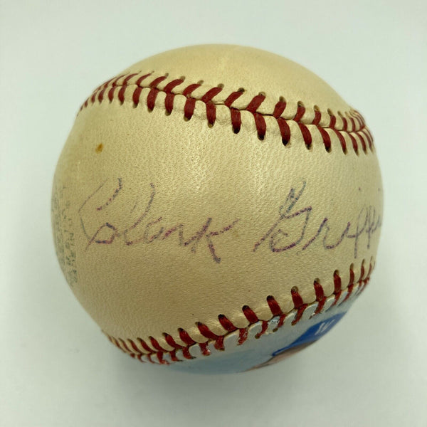 Clark Griffith Single Signed 1950's American League Baseball With JSA COA HOF