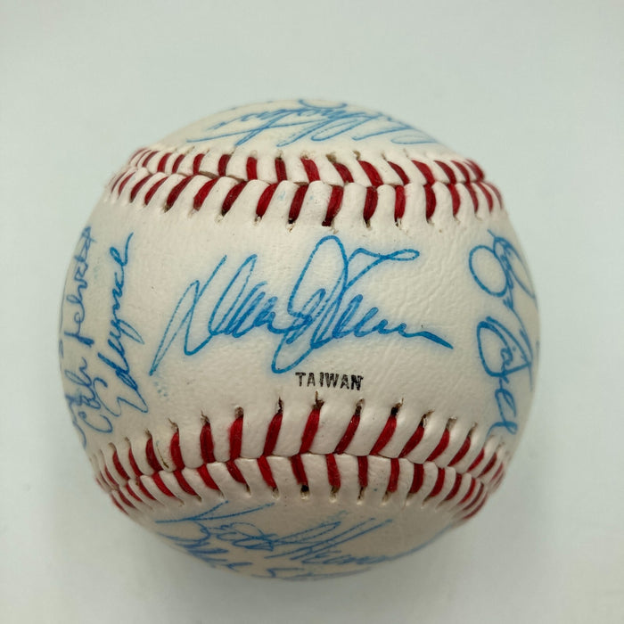 1985 - 1986 New York Mets Team Signed Baseball 28 Sigs With Gary Carter