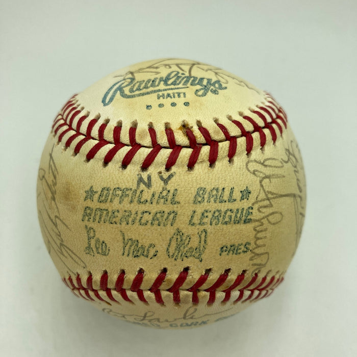 1978 New York Yankees World Series Champs Team Signed Baseball Munson Beckett