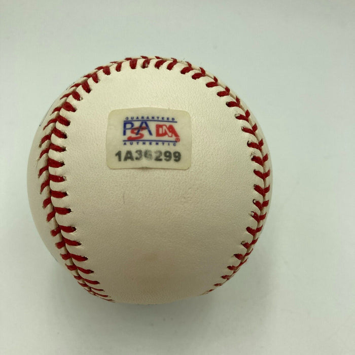 MINT Joe Dimaggio "Hall Of Fame 1955" Signed AL Baseball With PSA DNA COA