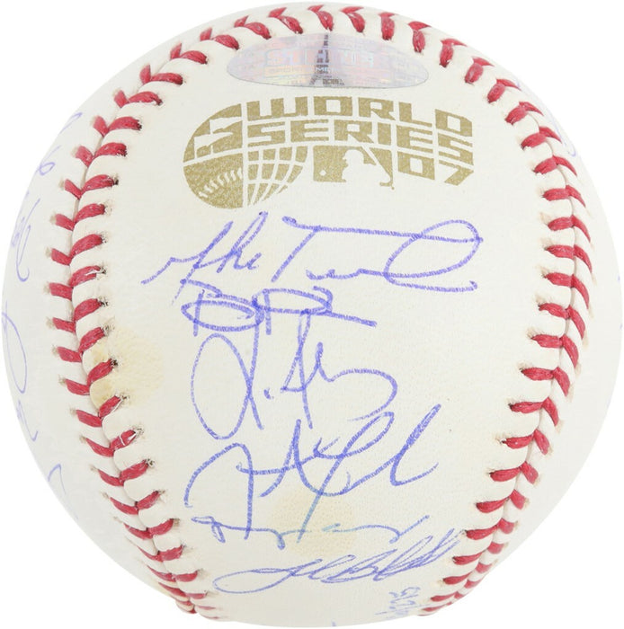 2007 Boston Red Sox World Series Champs Team Signed W.S. Baseball Steiner COA