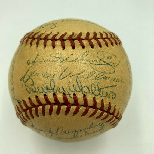 1945 Cincinnati Reds Team Signed Official National League Frick Baseball