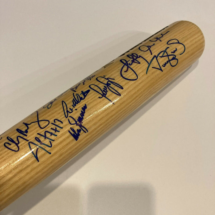 1998-1999 New York Yankees World Series Champs Team Signed Bat Derek Jeter JSA