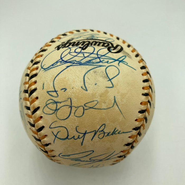 1994 All Star Game National League Team Signed Baseball Barry Bonds PSA DNA COA