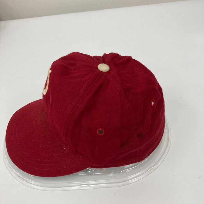 Vintage 1960's Philadelphia Phillies Game Used Wilson Baseball Cap Hat