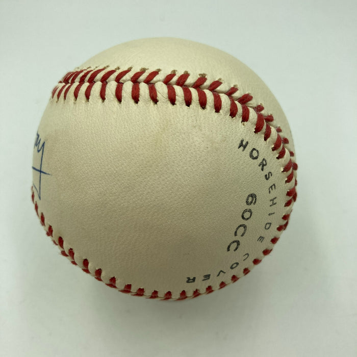 The Finest Red Murray Dec. 1958 Single Signed Baseball New York Giants T206 JSA