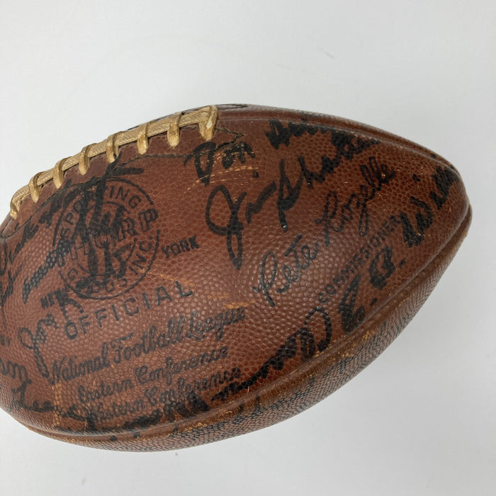 1969 Pittsburgh Steelers Team Signed Wilson NFL Game Football JSA COA