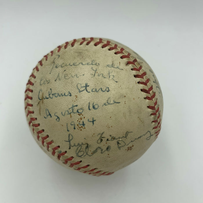 Historic 1944 New York Cubans Negro League Team Signed Baseball JSA COA