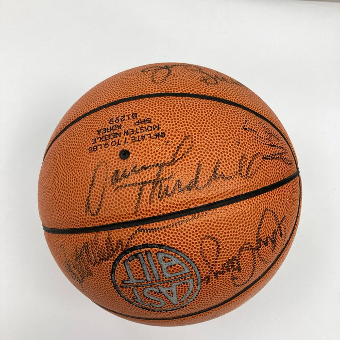 1985-1987 Boston Celtics Team Signed Basketball JSA COA