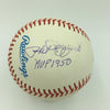 Derek Jeter Yogi Berra Mattingly Ford Rizzuto Yankees MVP's Signed Baseball PSA