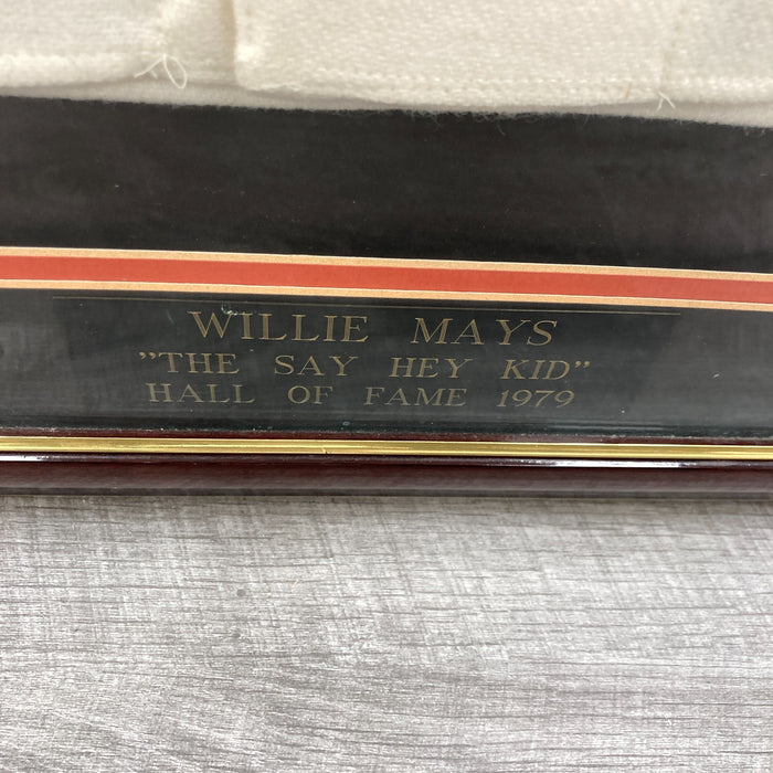 Willie Mays "Hall Of Fame 1979 Say Hey" Signed New York Giants Jersey Framed PSA