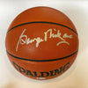 Beautiful George Mikan Signed Spalding Official NBA Game Basketball Beckett COA