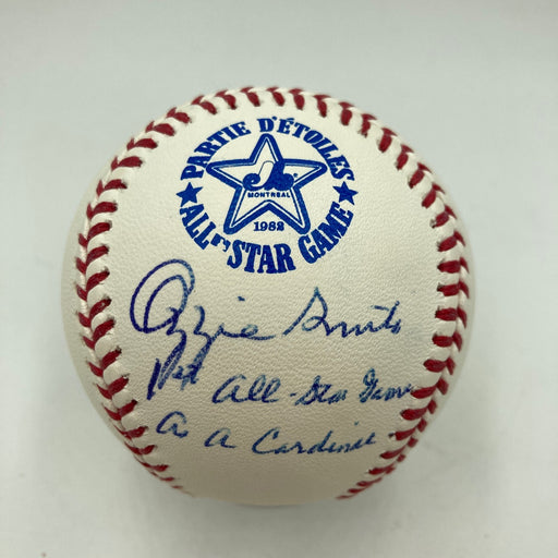 Ozzie Smith "First All Star Game As Cardinal" Signed 1982 All Star Baseball JSA
