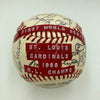 1968 St. Louis Cardinals NL Champs Team Signed Baseball Roger Maris JSA COA