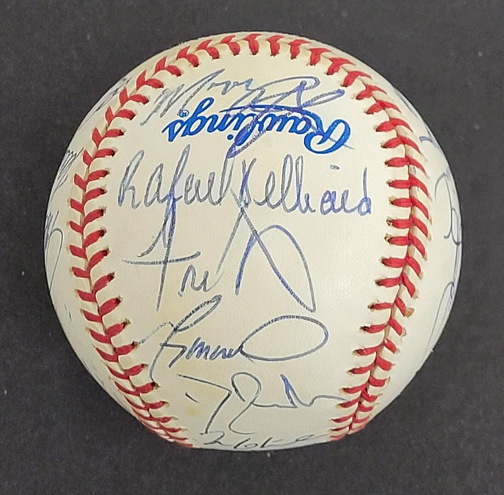 1995 Atlanta Braves World Series Champs Team Signed World Series Baseball BAS