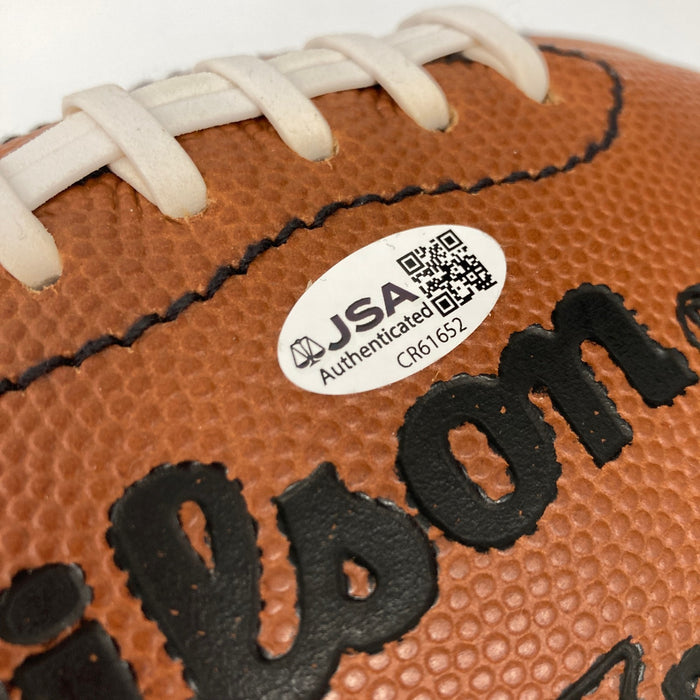John Elway Signed Wilson NFL Game Football JSA COA