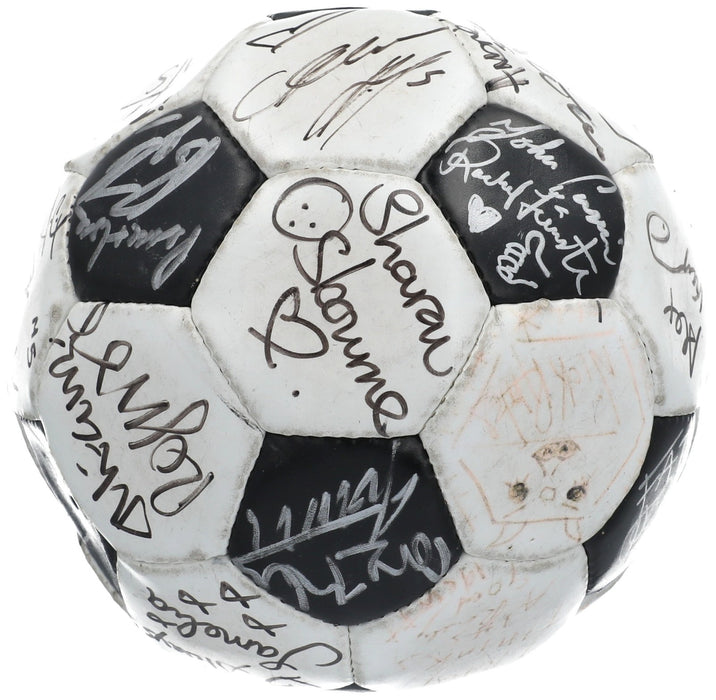 Donald Trump & Kanye West Celebrity Multi Signed Soccer Ball 30+ Sigs JSA COA