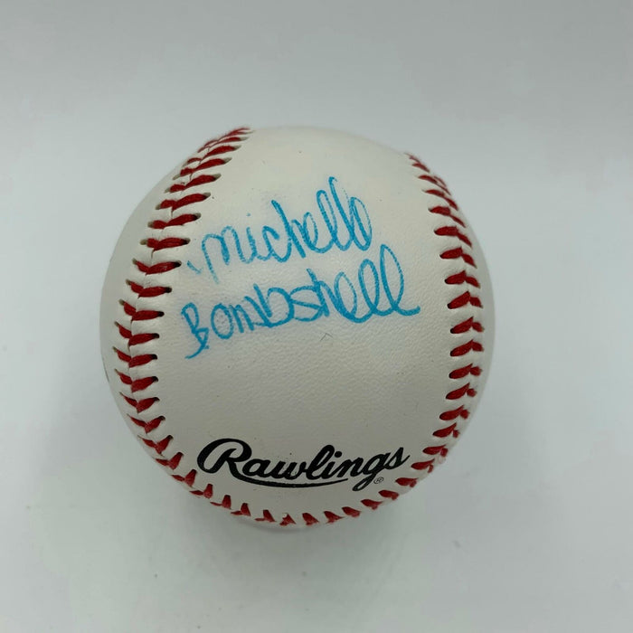Sandra Bullock & Michelle Bombshell Mcgee Signed Baseball JSA COA VERY RARE