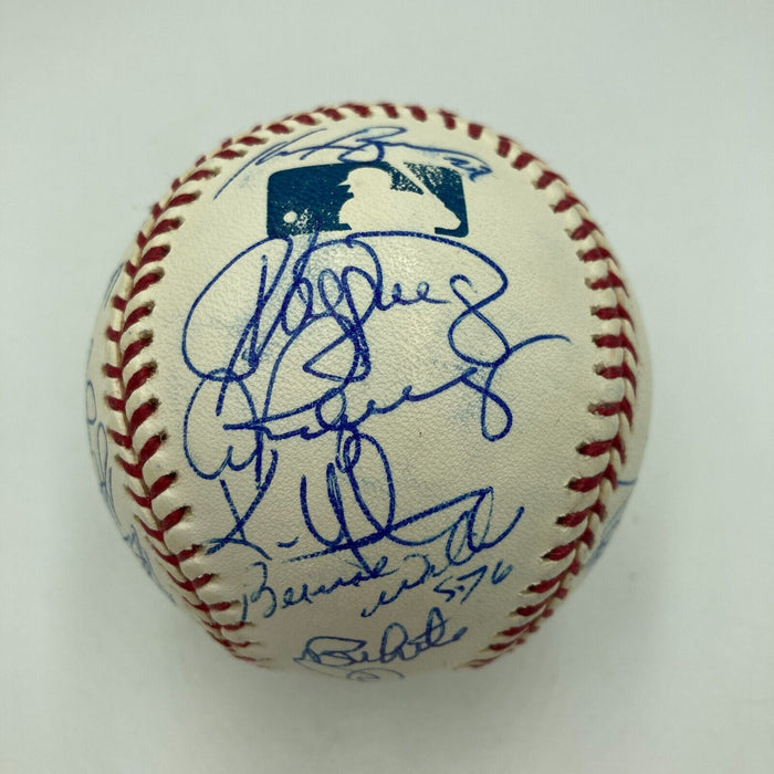 2003 New York Yankees Team Signed Baseball Derek Jeter Mariano Rivera JSA COA