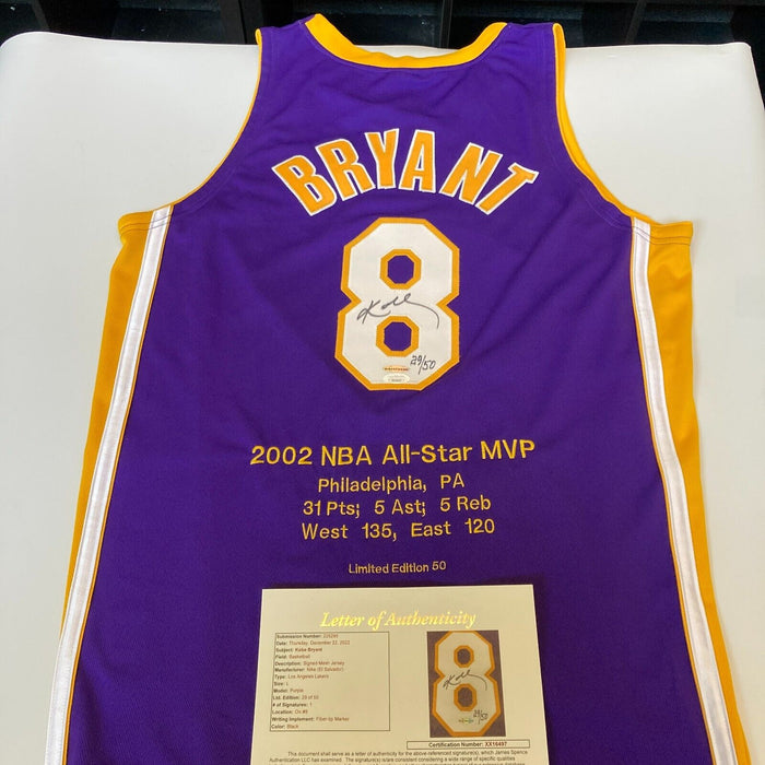 Kobe Bryant Signed 1999 Los Angeles Lakers Game Issued Jersey UDA & JSA COA