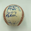 Derek Jeter Mariano Rivera Core Four Rookie 1995 Yankees Signed Baseball JSA