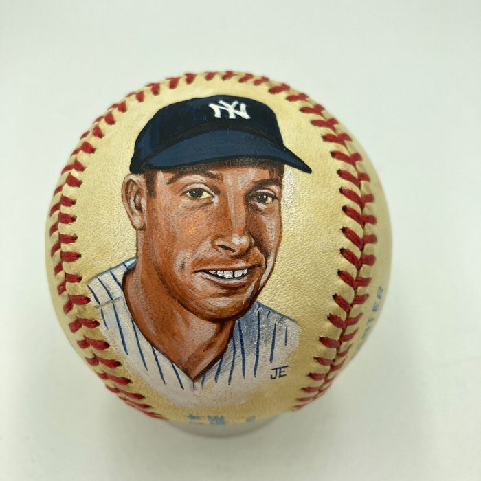 Joe Dimaggio Signed JM Everett Portrait American League Baseball PSA DNA COA