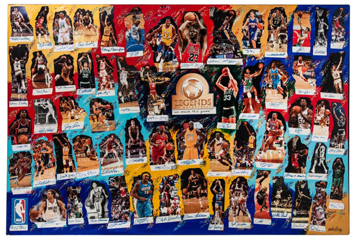 Michael Jordan Kobe Bryant LeBron James Signed Legends Of The Game Art