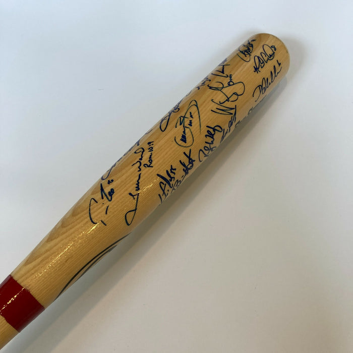 2001 Philadelphia Phillies Team Signed Baseball Bat 30 Sigs Scott Rolen JSA COA