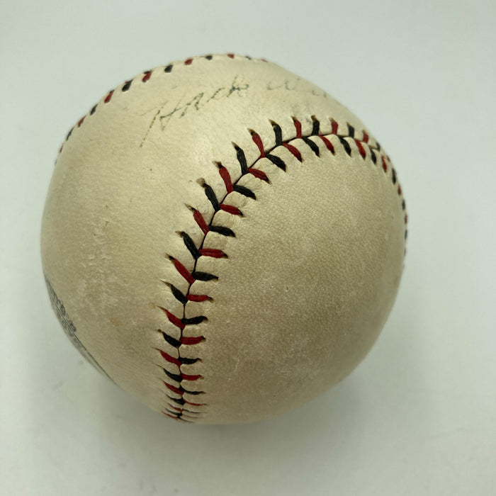 Hack Wilson Single Signed 1932 Official National League Baseball JSA COA