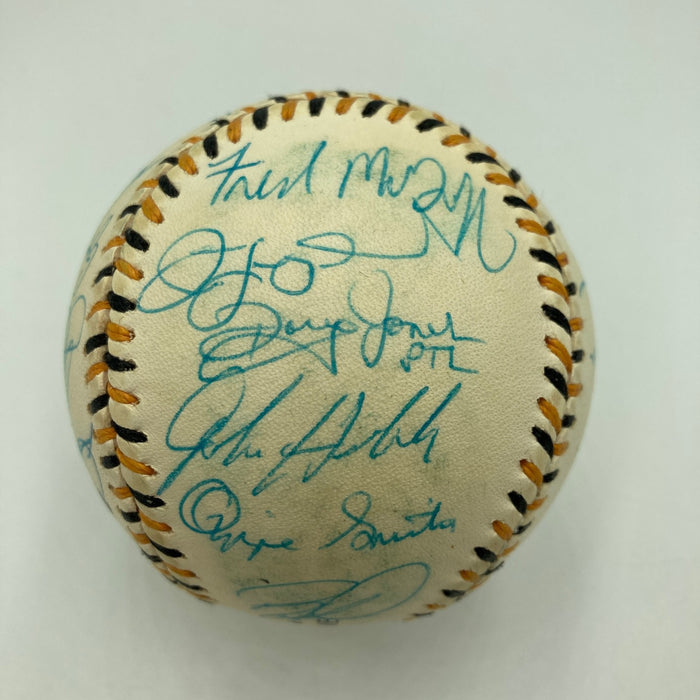 1994 All Star Game National League Team Signed Baseball Barry Bonds PSA DNA COA