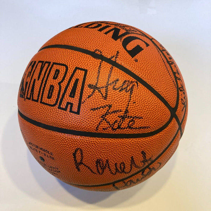 1985 Boston Celtics NBA Champs Team Signed Official NBA Game Basketball PSA DNA
