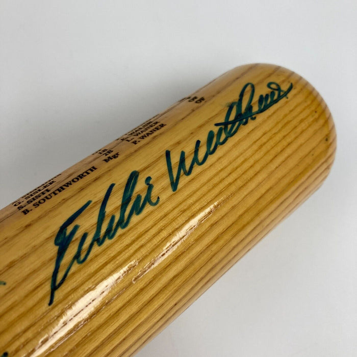 Eddie Mathews & Warren Spahn Milwaukee Brewers Multi Signed Baseball Bat JSA COA