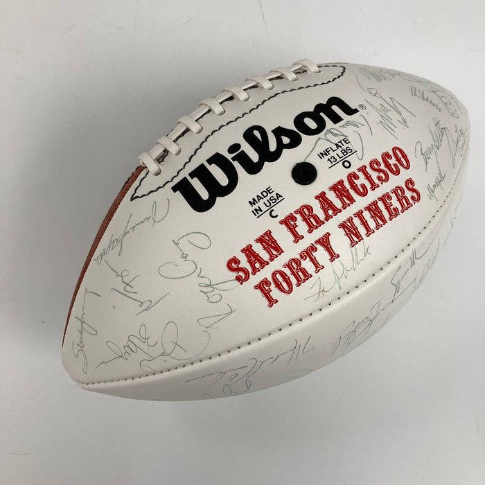 1989 Super Bowl XXIV Champs San Francisco 49ers Team-Signed Football 50 Sigs JSA