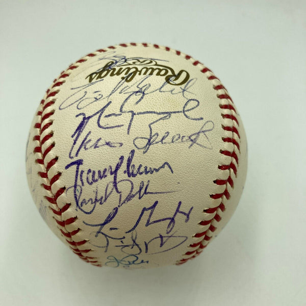 2001 Arizona Diamondbacks World Series Champs Team Signed W.S. Baseball JSA COA