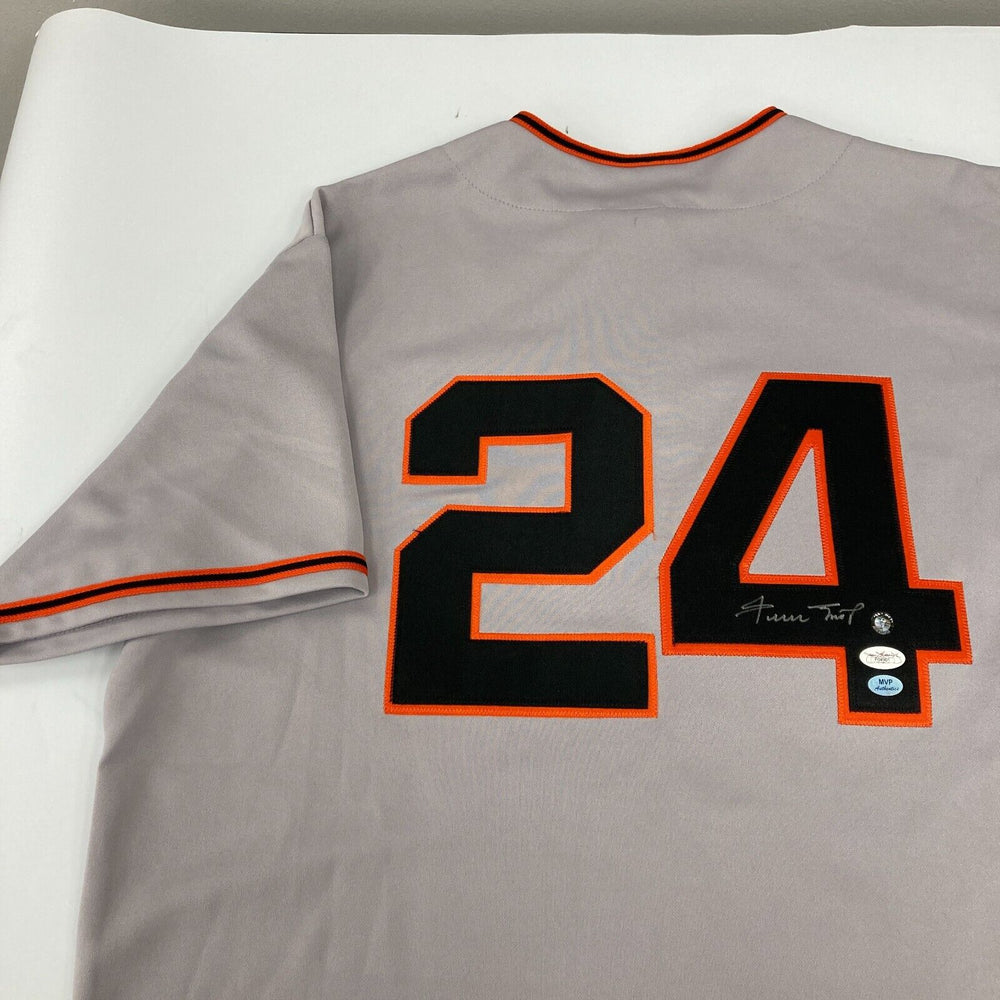 Willie Mays Signed Authentic Majestic San Francisco Giants Jersey JSA