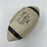 1956 New York Giants NFL Champions Team Signed Football With Mickey Mantle JSA